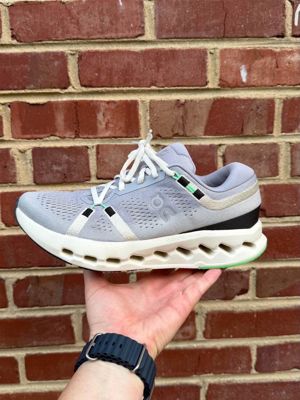 On Women's Cloudsurfer 2 Running Shoes, Sz: 9.5, Color: Lilac/Ivory